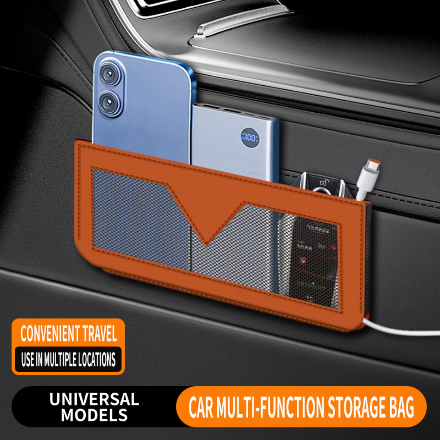 Phone Accessories Receipt - Kantong Penyimpanan Samping Mobil Multifungsi untuk