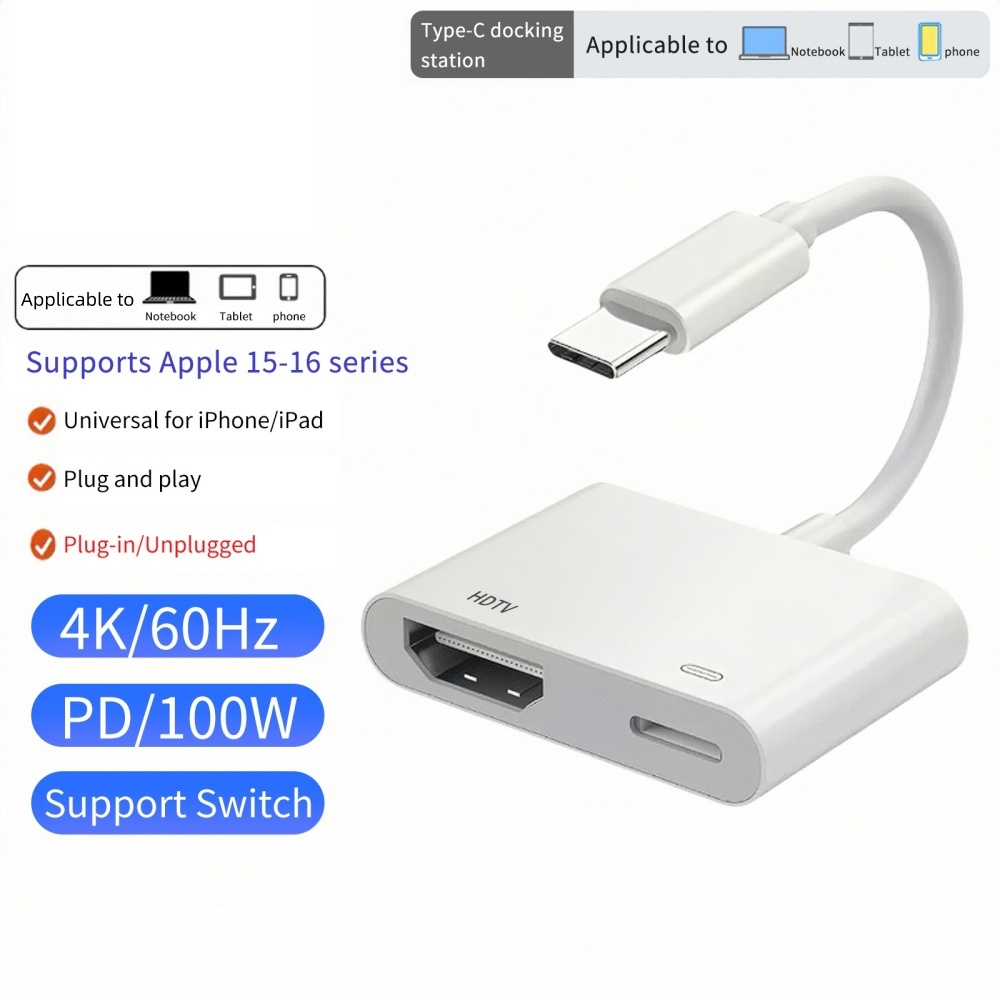 Hdmi Phone Adapter - Adaptor USB C ke HDMI Untuk