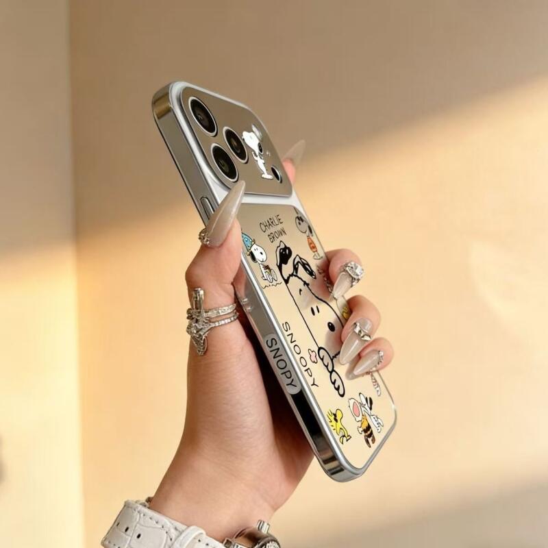 Phone Accessories From China - Casing Ponsel Snoopy Seri Cermin Kawaii,