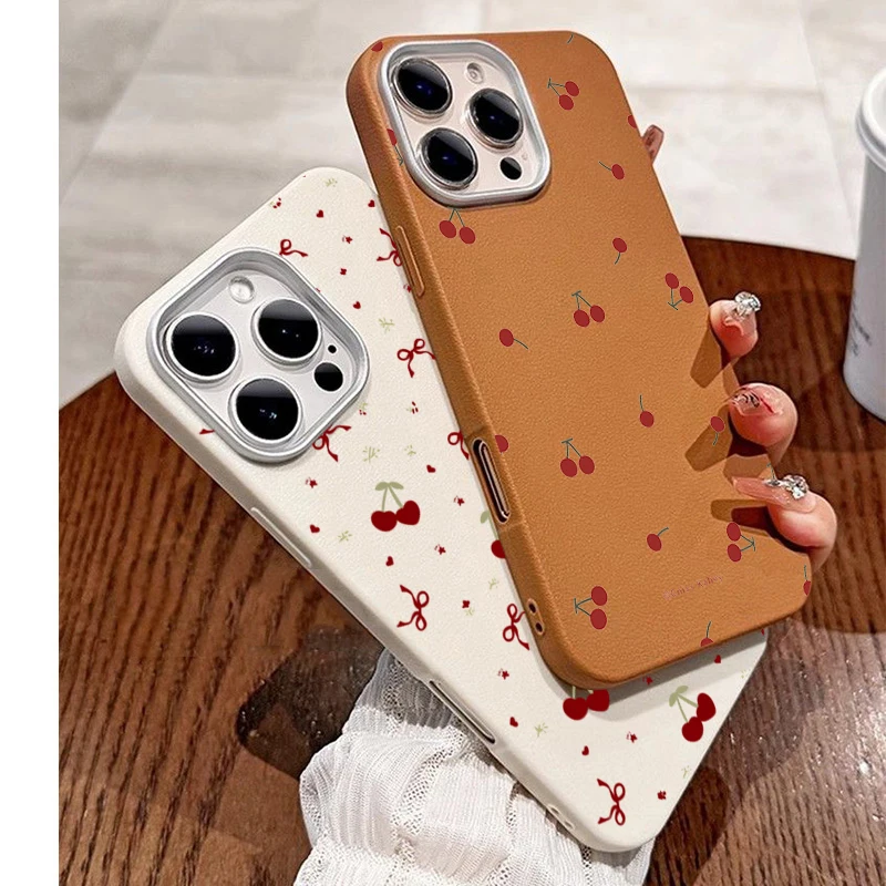 Xiaomi Phone Accessories - Casing Ponsel Pola Ceri Kartun Lucu