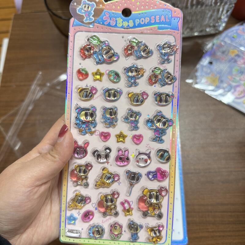 Phone Accessories From China - Stiker 3D Solid Retro Angel Blue
