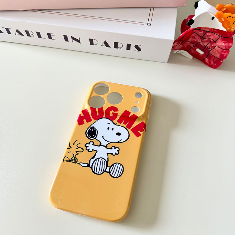 Phone Accessories From China - Casing Ponsel Snoopy Seri Bertema Kuning