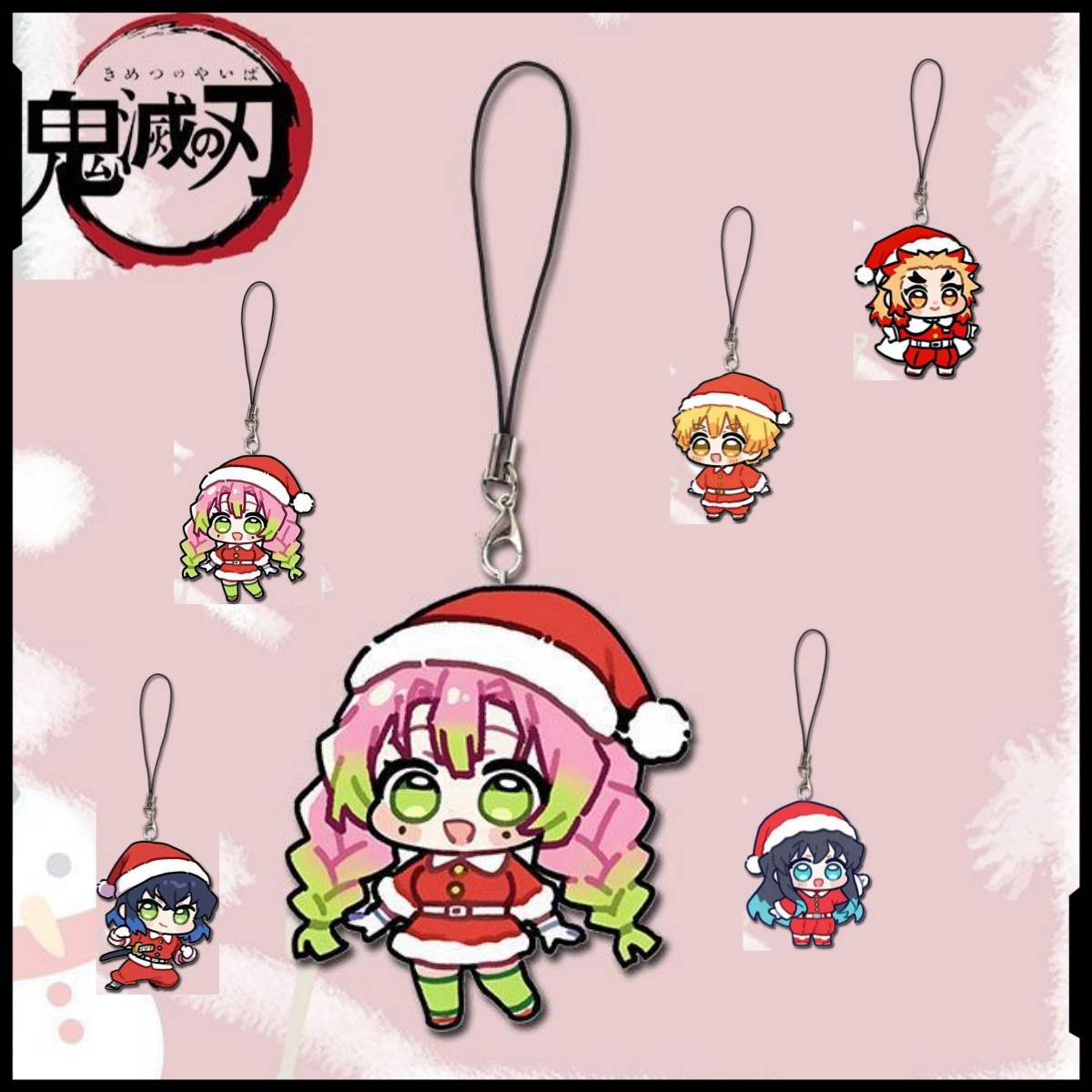 Phone Accessories Demon Slayer - gantungan kunci ponsel anime demon slayer,