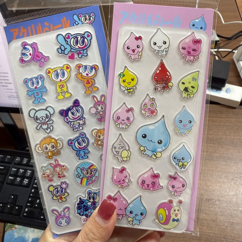 Phone Accessories From China - Stiker Akrilik Keras Retro Bentuk Tetesan