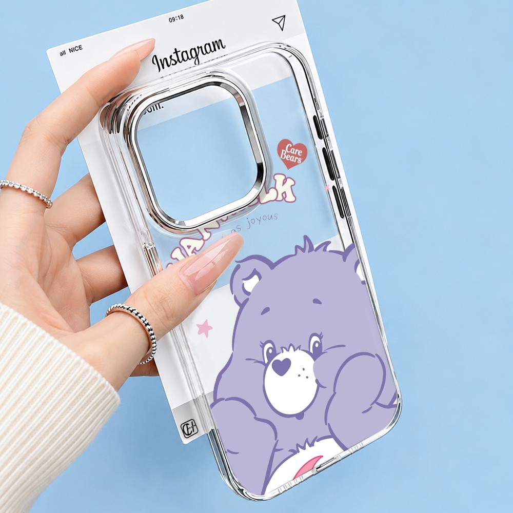 Phone Accessories For Teens - Casing Ponsel Transparan Bergambar Kartun Ins