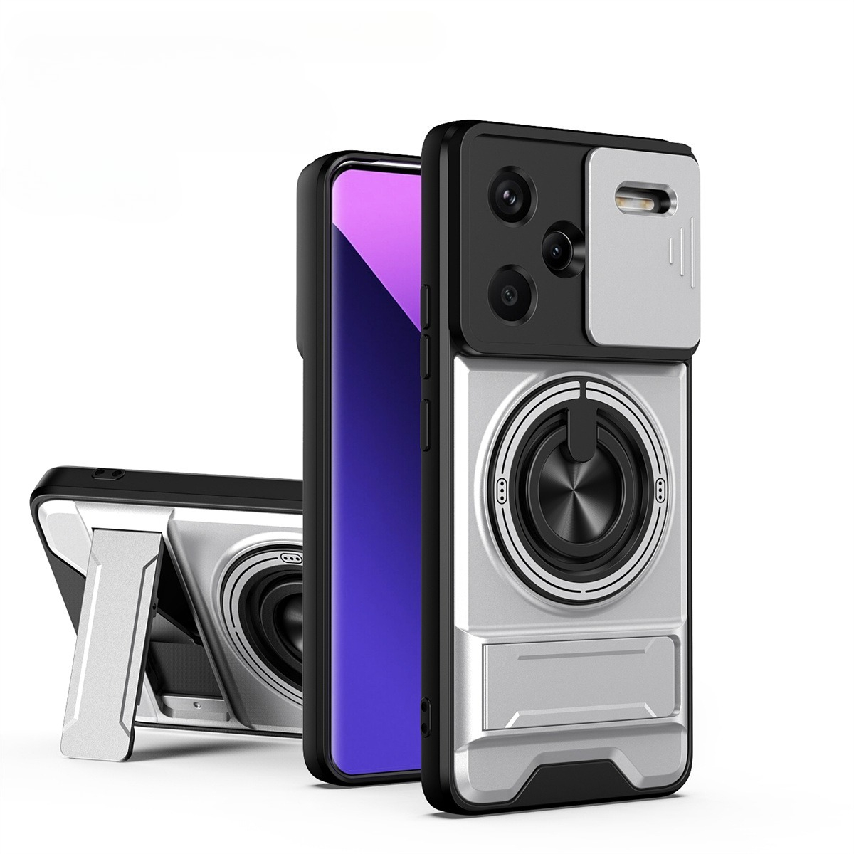 Phone Accessories Ring Holder - Casing Ponsel Lensa Geser untuk Xiaomi