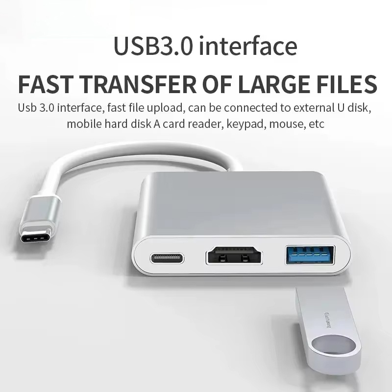 Hdmi Phone Adapter - Adaptor 3 In 1 Tipe C