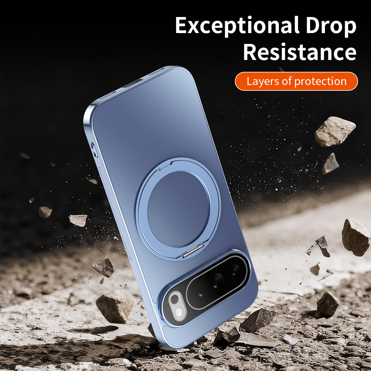 360 °   Casing Ponsel Magnetik - Phone Accessories Ring Holder ulasan dan harga