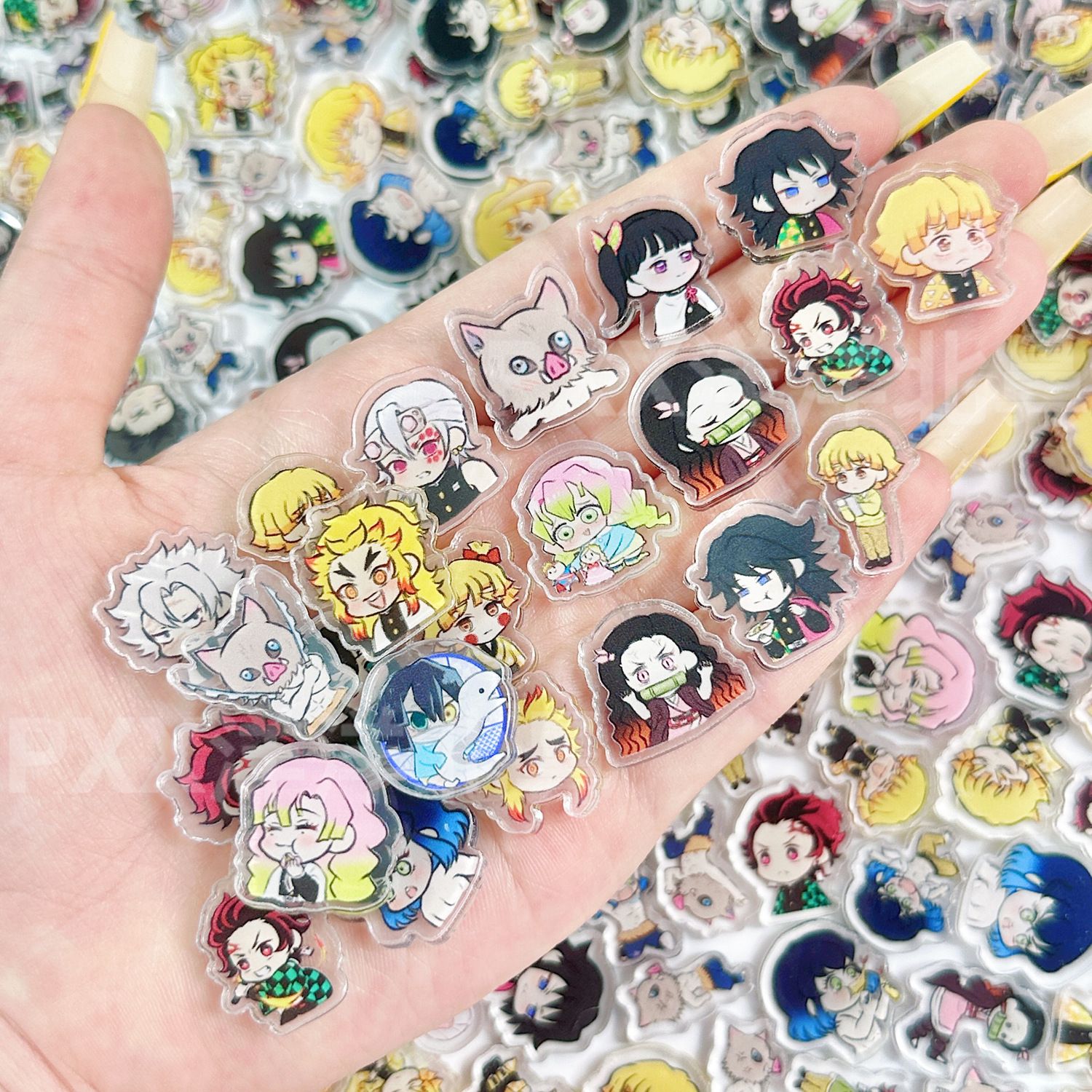50/100Pcs Lembaran Akrilik Min - Phone Accessories Demon Slayer ulasan dan harga