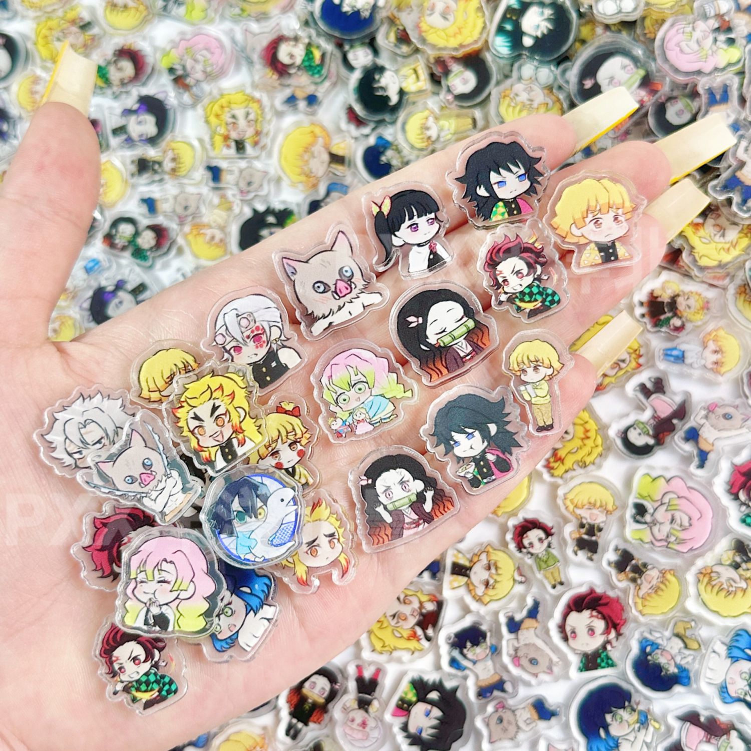 50/100Pcs Lembaran Akrilik Min - Phone Accessories Demon Slayer ulasan dan harga