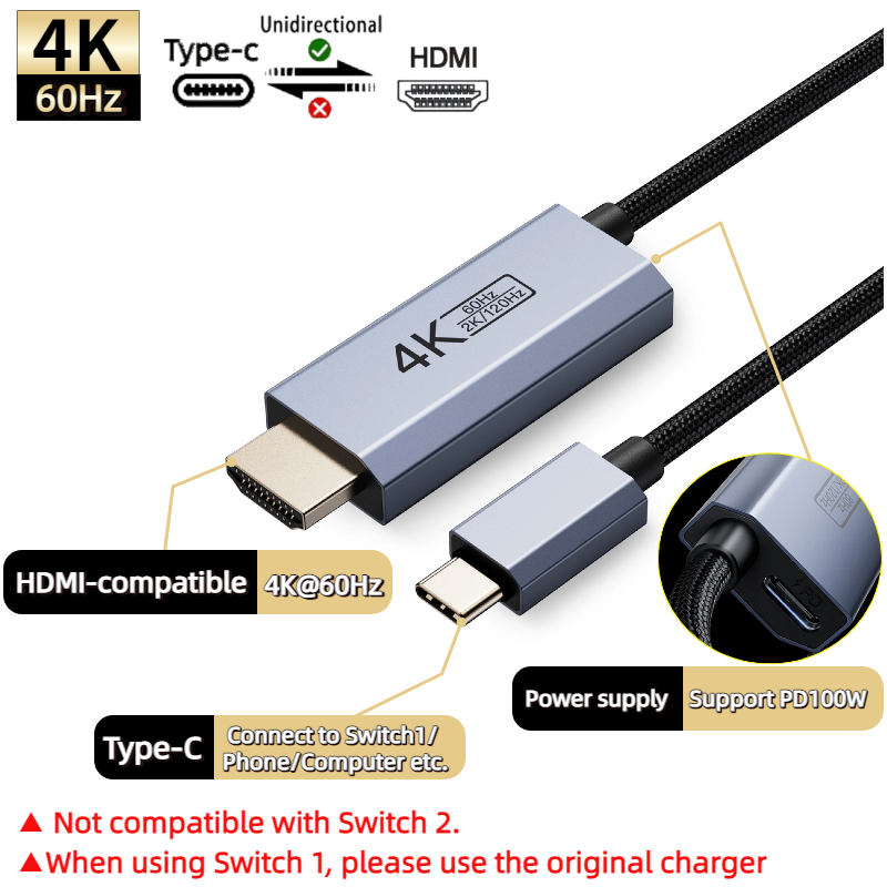 Dock Switch untuk Nintendo Swi - Hdmi Phone Adapter ulasan dan harga