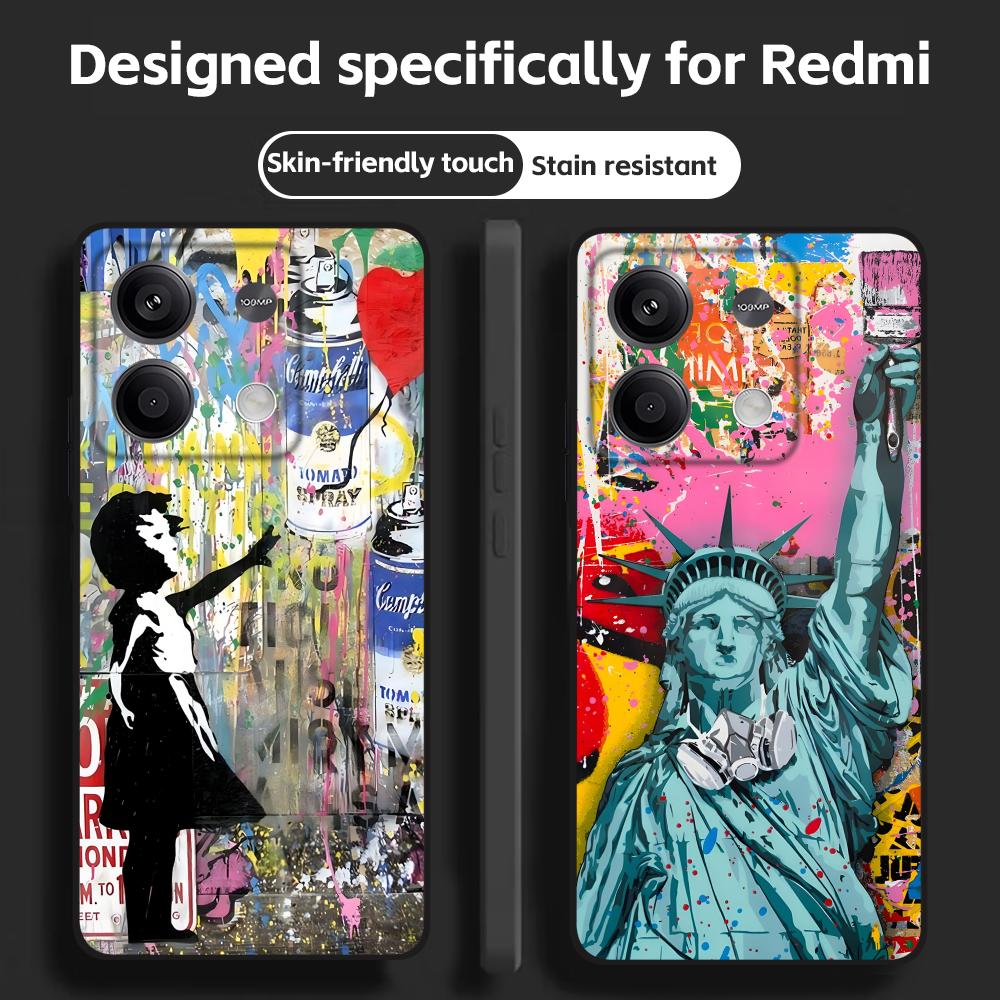Casing Ponsel Seni Grafiti Ban - Xiaomi Phone Accessories ulasan dan harga