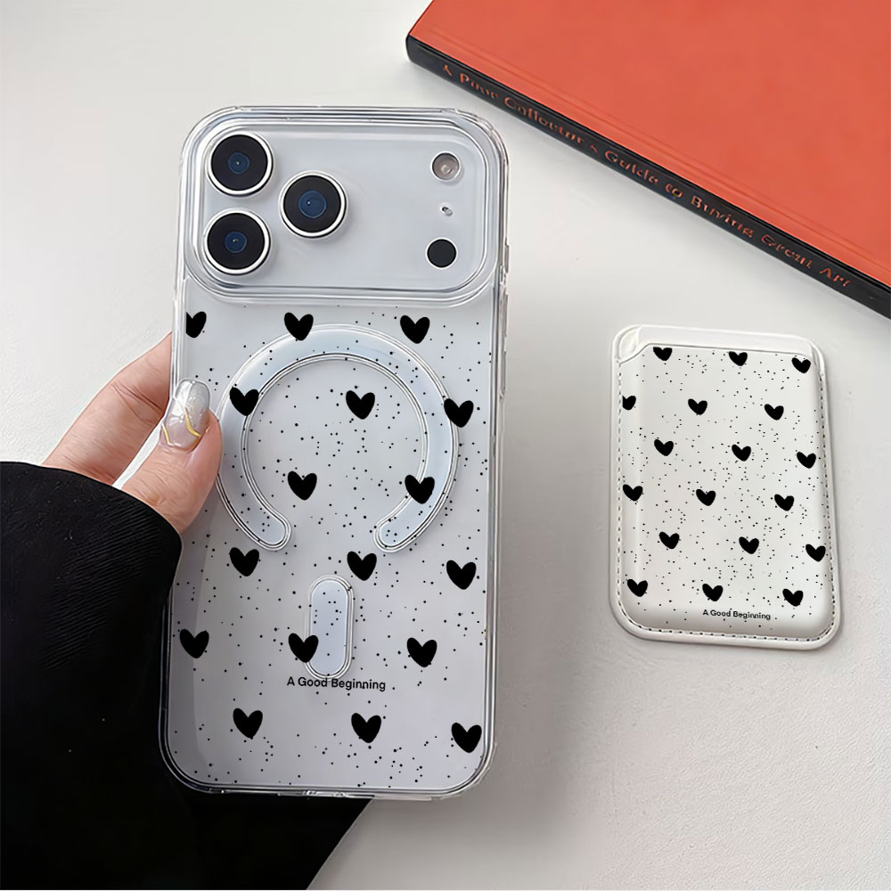 Casing Ponsel Polka Dot Heart  - Phone Accessories Hippers ulasan dan harga