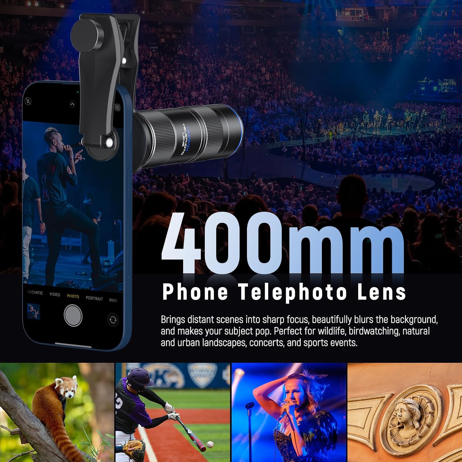 Lensa Kamera Telefoto NEEWER 4 - Lens Camera Clip ulasan dan harga