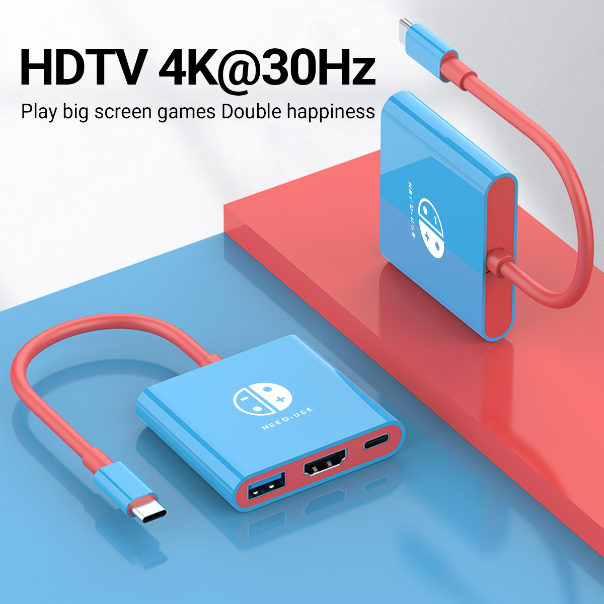 HUB USB C 3-in-1 Tipe-C ke HDM - Hdmi Phone Adapter ulasan dan harga