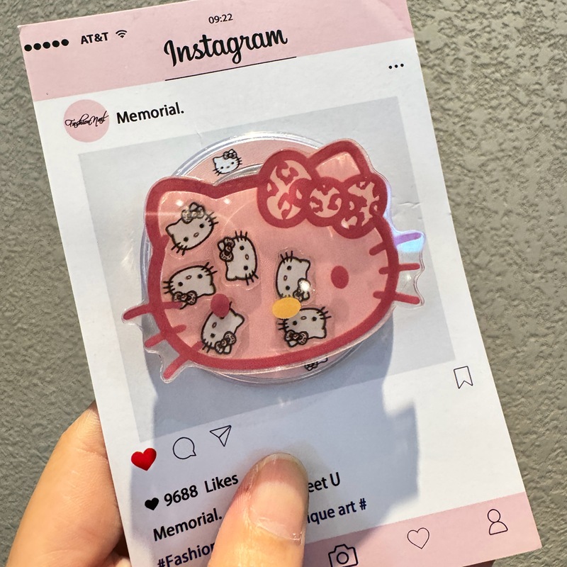 Fashion INS Kawaii Hello Kitty - Phone Accessories Ring Holder ulasan dan harga