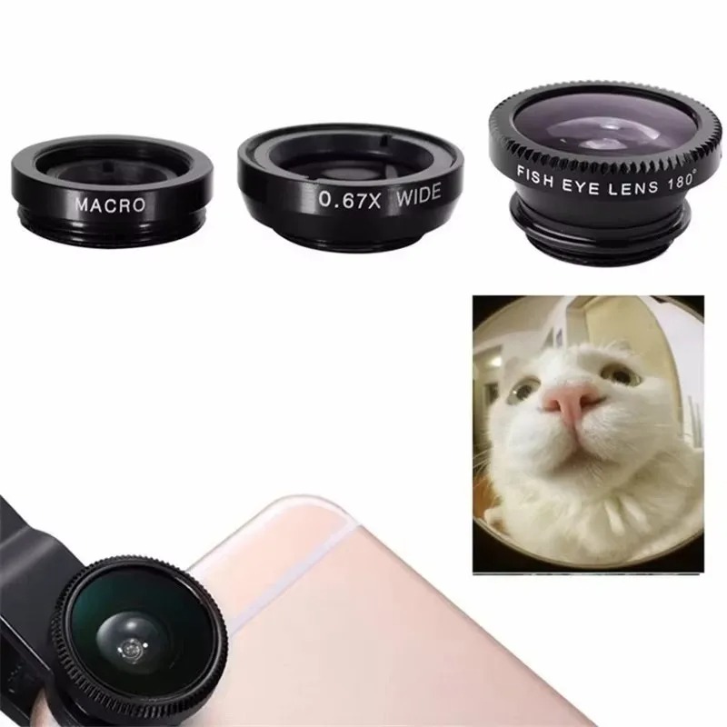Kit Lensa Kamera Ponsel Univer - Lens Camera Clip ulasan dan harga