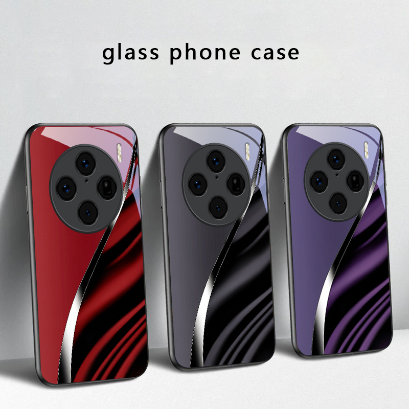 Casing Ponsel Kaca Hitam Lipat - Vivo X200 ulasan dan harga