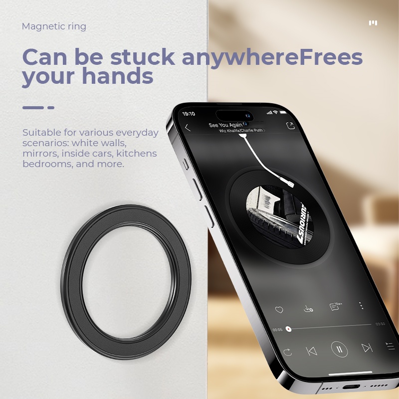 Penyangga Ponsel Magnetik Kuat - Phone Accessories Ring Holder ulasan dan harga