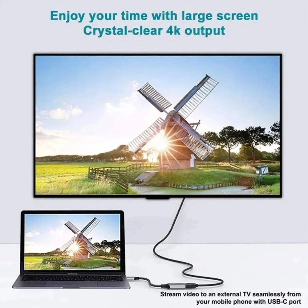 Adaptor USB C Ke HDMI 8K 4K 12 - Hdmi Phone Adapter ulasan dan harga