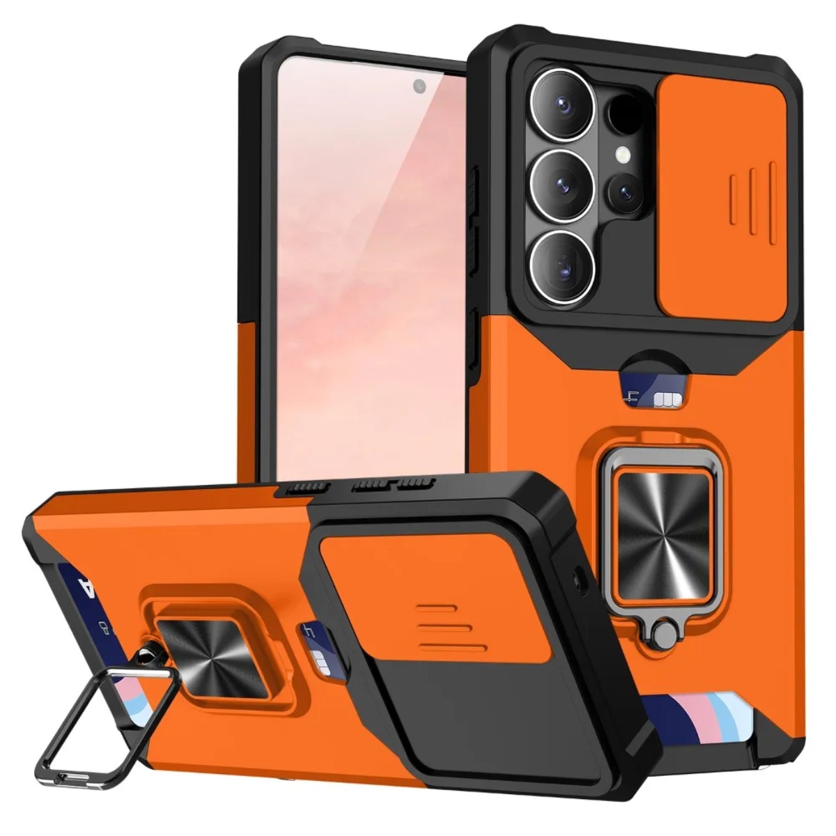Casing Ponsel dengan Slot Kart - Phone Accessories Ring Holder ulasan dan harga