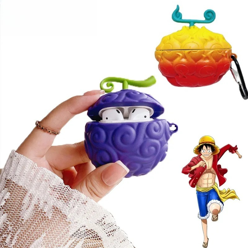 Casing Silikon Buah Iblis Luff - Airpod Case Cover ulasan dan harga