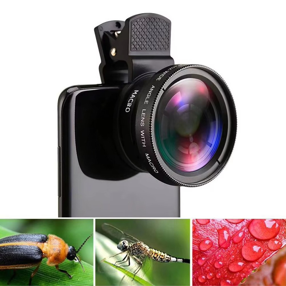 Kit Lensa Ponsel 2 in 1 0.45x  - Lens Camera Clip ulasan dan harga