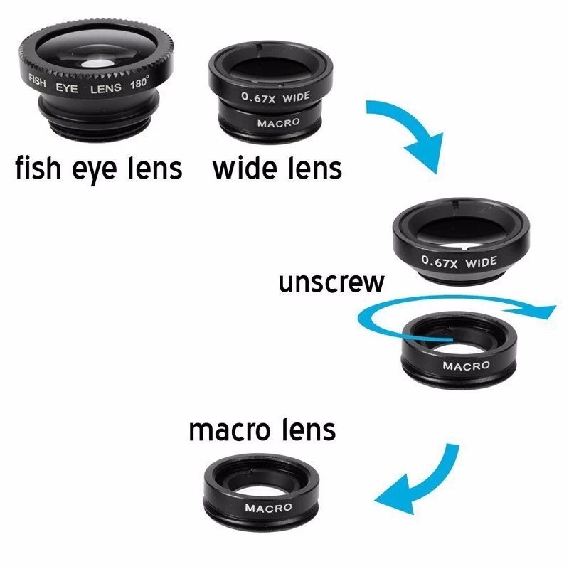 Lensa Kamera Mikro Sudut Lebar - Lens Camera Clip ulasan dan harga