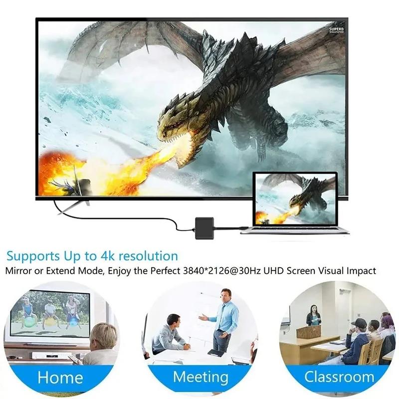 Adaptor 3 In 1 Tipe C Ke HDMI  - Hdmi Phone Adapter ulasan dan harga